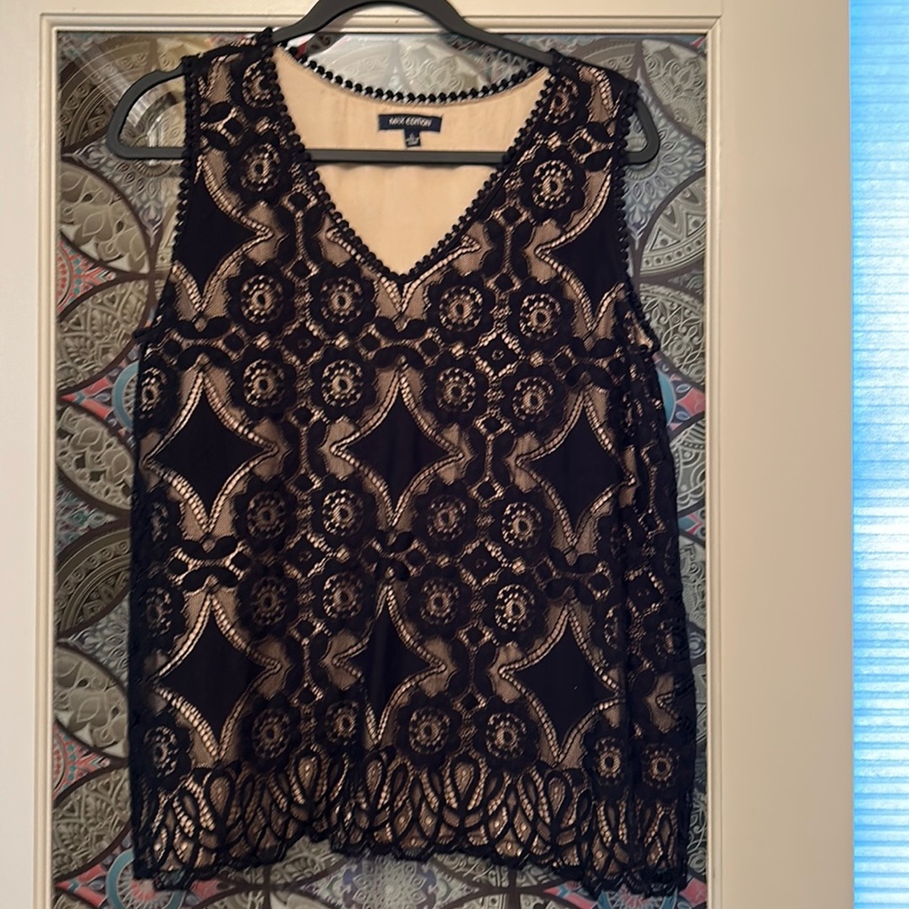 Max edition fully lined lace tank top